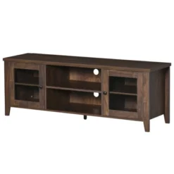 HOMCOM Modern TV Stand, Entertainment Center With Shelves And Cabinets For Flatscreen TVs Up To 60" For Bedroom, Living Room, Coffee -Homcom Furniture Shop GUEST b238c91f 3a37 4272 a48a f6dc7f13366f