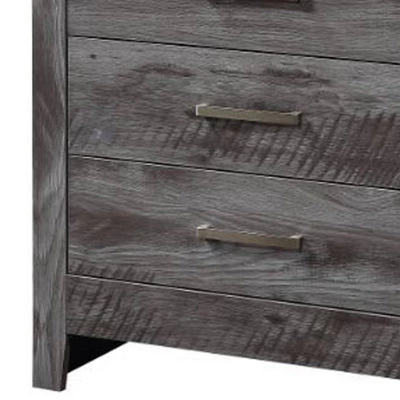 31" Vidalia Bedroom Set Rustic Gray Oak - Acme Furniture 5 31" Vidalia Bedroom Set Rustic Gray Oak - Acme Furniture - Image 3