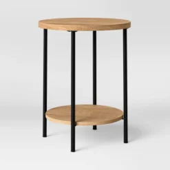 Wood And Metal Round End Table - Room Essentials™ 13 Wood And Metal Round End Table - Room Essentials™ -Homcom Furniture Shop GUEST b471152e 3324 4b45 a184 e540cd26a19b