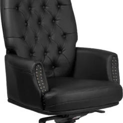 Emma And Oliver High Back Traditional Button Tufted Multifunction Swivel Ergonomic Office Chair -Homcom Furniture Shop GUEST b49c7815 c001 4877 bac7 23d8f2b047b6