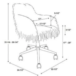Fiona Chrome Base Office Chair - Linon 17 Fiona Chrome Base Office Chair - Linon -Homcom Furniture Shop GUEST b4a8ebd0 740d 4212 8154 bbaaa0654547