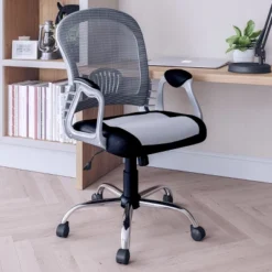 Workspace Executive Office Chair Leatherette And Mesh - CorLiving -Homcom Furniture Shop GUEST b56c4cd6 2e5a 4cc7 b639 873a7b88d9b9