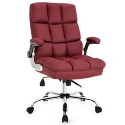 Costway High Back Big & Tall Office Chair Adjustable Swivel W/Flip-up Arm 25 Costway High Back Big & Tall Office Chair Adjustable Swivel W/Flip-up Arm -Homcom Furniture Shop GUEST b58760c5 5b4e 4269 ab48 a9a4a56bf76d