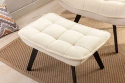 Modern Accent Leisure Chair With Ottoman-ModernLuxe -Homcom Furniture Shop GUEST b64f9525 5e5b 4892 a936 53394369a36a