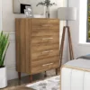 Esigne Mid-Century 4 Drawer Chest Light Oak - HOMES: Inside + Out