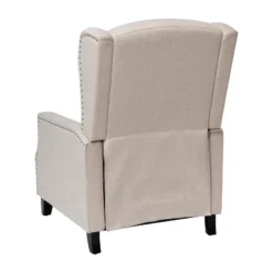 Emma And Oliver Fabric Upholstered Easy Push Back Recliner - Classic Wingback Design With Nailhead Accent Trim And Footrest -Homcom Furniture Shop GUEST b7492a00 8fca 4c02 855d 238b856370e4