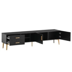 Modern TV Stand For TVs Up To 77'' With 5 Champagne Legs-ModernLuxe -Homcom Furniture Shop GUEST b818f721 f091 453c 9e56 9f2024dadeca