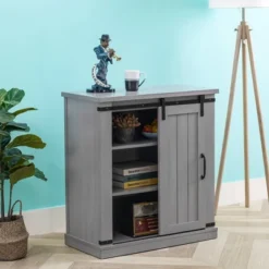 TV Stand For TVs Up To 40" Gray - Home Essentials -Homcom Furniture Shop GUEST b87a0085 d5c8 43f7 aa6e fc659248d3ac