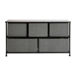 Flash Furniture 5 Drawer Wood Top Cast Iron Frame Storage Dresser With Easy Pull Fabric Drawers -Homcom Furniture Shop GUEST b8f2f1aa fc1b 40e0 b6ca 6660acc2fd7a