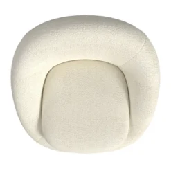 Round Swivel Chair White Sherpa - HomePop -Homcom Furniture Shop GUEST b9988060 57ed 4195 ba53 9b5547e4b556