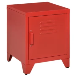 HOMCOM Industrial End Table, Living Room Side Table With Locker-Style Door And Adjustable Shelf -Homcom Furniture Shop GUEST b9daf1c9 d22d 4cb4 9033 3ce78c7fe84d