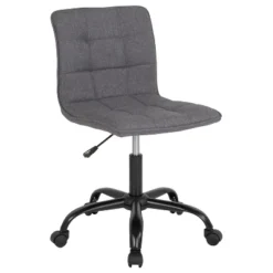 Emma And Oliver Home Office Armless Task Office Chair With Tufted Back/Seat -Homcom Furniture Shop GUEST baebd7d7 5fe5 4167 9e2c d255221bdd6a