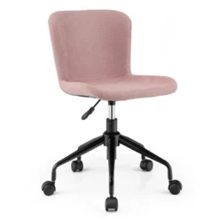 Costway Mid Back Armless Office Chair Adjustable Swivel Linen Task Chair 25 Costway Mid Back Armless Office Chair Adjustable Swivel Linen Task Chair -Homcom Furniture Shop GUEST bbcdaf6f e551 48d0 a5f8 88ff22f0f234