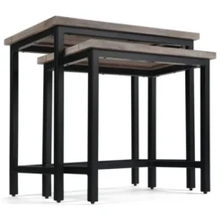 2pc Rhonda Solid Mango Wood Nesting Side Table - Wyndenhall -Homcom Furniture Shop GUEST bbfaf7e9 e1f1 4659 9243 b722bc9c659d