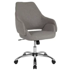 Merrick Lane Office Chair Ergonomic Executive Mid-Back Design With 360° Swivel And Height Adjustment -Homcom Furniture Shop GUEST bceb0098 9afe 4dc0 bb89 eca293c6131f