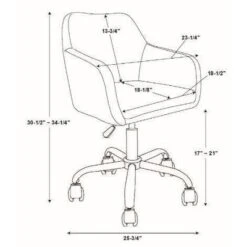 Rylen Office Chair - Linon 22 Rylen Office Chair - Linon -Homcom Furniture Shop GUEST bdc2f73c 572b 437b a12c 316199f74c13