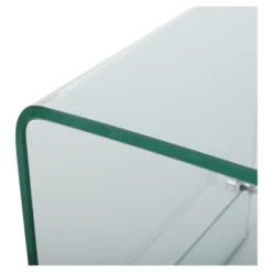 Ramona Console With Shelf TV Stand For TVs Up To 44" Clear - Christopher Knight Home -Homcom Furniture Shop GUEST be9a6c18 ee65 44cf 8b00 273919cadff1