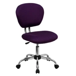 Emma And Oliver Mid-Back Mesh Padded Swivel Task Office Chair With Chrome Base -Homcom Furniture Shop GUEST bf5708a7 7fff 4204 a4bc e558f4bd6ed0