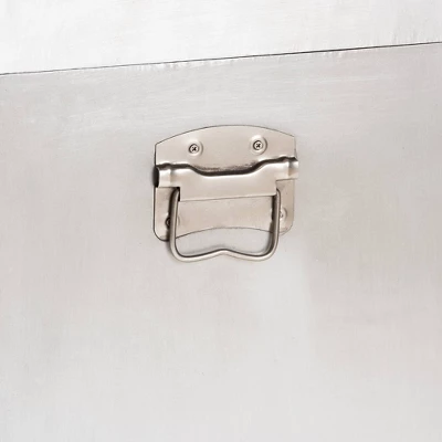 Serge Metal 3 Drawer Accent Storage Chest Silver - Baxton Studio 9 Serge Metal 3 Drawer Accent Storage Chest Silver - Baxton Studio - Image 7