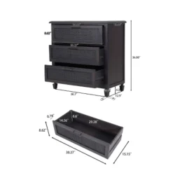 Newell Rustic Acacia Wood And Cane 3 Drawer Dresser Dark Gray - Christopher Knight Home 17 Newell Rustic Acacia Wood And Cane 3 Drawer Dresser Dark Gray - Christopher Knight Home -Homcom Furniture Shop GUEST c1a90296 4dd4 4fb7 987e 80d5729c1a92