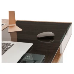 Compact Computer Desk With Multiple Storage Walnut - Techni Mobili -Homcom Furniture Shop GUEST c2562f7e 52b1 4f04 99e8 f15a3a000178