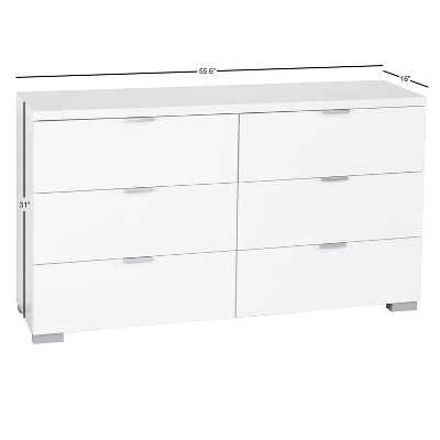 Zuri Six Drawer Chest White - Buylateral 6 Zuri Six Drawer Chest White - Buylateral - Image 4