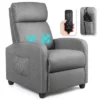 Recliner Massage Chair, Ergonomic Adjustable Single Sofa With Padded Seat Grey -Homcom Furniture Shop GUEST c40f79e5 097d 4431 b4a5 e8dfc78966fe