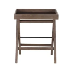 Andrew Metal And Wood Side Table Brown - Boraam