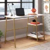 North Avenue Modern Desk With Open Shelves White - Sauder -Homcom Furniture Shop GUEST c57d0c77 8c52 4381 850e 2c64d80067b9