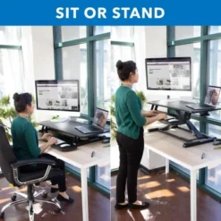Mount-It! Standing Desk Converter | Height Adjustment From 4.3" To 19.9" | 37 Lbs. Weight Capacity | Black 13 Mount-It! Standing Desk Converter | Height Adjustment From 4.3" To 19.9" | 37 Lbs. Weight Capacity | Black -Homcom Furniture Shop GUEST c7f4cab8 8054 495b b1c5 5d3ef49f043d