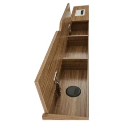 Compact Computer Desk With Multiple Storage Walnut - Techni Mobili -Homcom Furniture Shop GUEST c85d25c9 3762 4d8d 8541 4c6bfd10ddb4