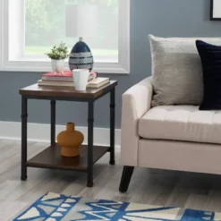 Austin End Table Brown - Linon -Homcom Furniture Shop GUEST c864c91e 6206 4d06 b4d9 62383d66683d