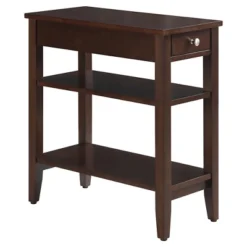 American Heritage 3 Tier End Table With Drawer - Breighton Home -Homcom Furniture Shop GUEST c8d69e1a 019d 4ff2 9448 ebf9cbe5043c