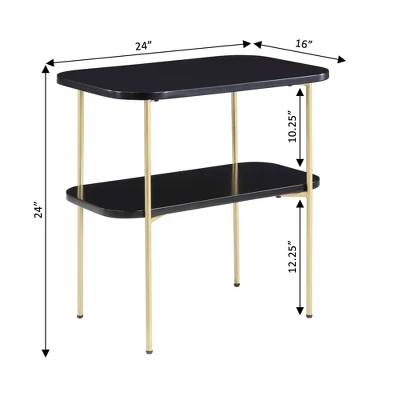 Lunar Chairside End Table With Shelf - Breighton Home 7 Lunar Chairside End Table With Shelf - Breighton Home - Image 5