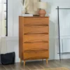 Mid-Century Modern Contoured 5 Drawer Chest Of Drawers - Saracina Home 1 Mid-Century Modern Contoured 5 Drawer Chest Of Drawers - Saracina Home -Homcom Furniture Shop GUEST caa47950 c48f 4bf7 b54e ea5258447383