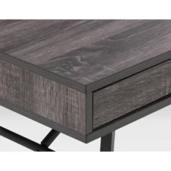 Auston Flared Leg Wood Grain Desk - CorLiving -Homcom Furniture Shop GUEST cbd9a082 7411 44f1 a474 f049e3a0102d