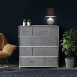 Sorbus Drawer Dresser For Teen Kid's Bedroom Etc Gray
