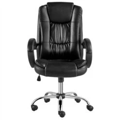 Yaheetech High Back PU Leather Office Chair With Padded Armrest, Black 9 Yaheetech High Back PU Leather Office Chair With Padded Armrest, Black -Homcom Furniture Shop GUEST cceb2f91 8910 45ea aaf1 639ecef0b1b1