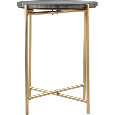 Antwohnette Side Table Marble Gray - ZM Home 4 Antwohnette Side Table Marble Gray - ZM Home - Image 2