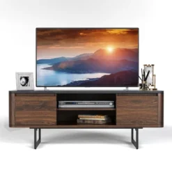 Costway TV Stand Entertainment Media Console W/ 2 Cabinets & Adjustable Shelf -Homcom Furniture Shop GUEST ce8e5ff8 9fa4 416c 898a 70f9eb9c8a0e
