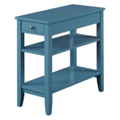 American Heritage 3 Tier End Table With Drawer - Breighton Home -Homcom Furniture Shop GUEST cf6845a2 ace5 4cfe 9962 a37cf6328257