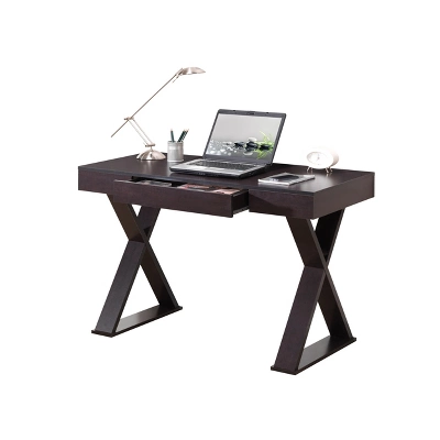 Trendy Desk With Drawer Espresso - Techni Mobili 6 Trendy Desk With Drawer Espresso - Techni Mobili - Image 4