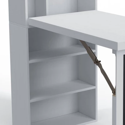 Wall Mount Folding Desk Cabinet With Blackboard White - Danya B. 16 Wall Mount Folding Desk Cabinet With Blackboard White - Danya B. - Image 14