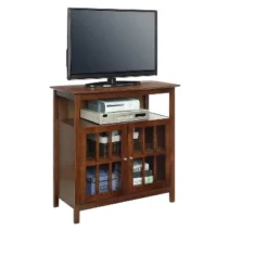 Big Sur Highboy TV Stand For TVs Up To 42" With Storage Cabinets - Breighton Home