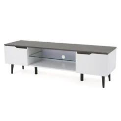 Rowan TV Stand For TVs Up To 56" - Christopher Knight Home -Homcom Furniture Shop GUEST d18c956a c6be 4a32 8a11 fa5a1a348b4c