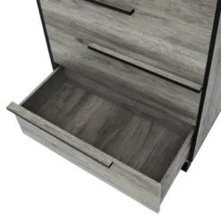 Mericalo 5 Drawer Staggered Chest Vintage Gray Oak - MiBasics -Homcom Furniture Shop GUEST d2680e5b a64a 4805 a1d8 e3598d881f9e