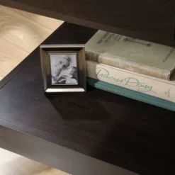 Sauder Shoal Creek Smart Center Side Table Jamocha Wood Finish -Homcom Furniture Shop GUEST d272f2dc cdae 49a2 8595 80653d172e45