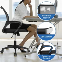 Yaheetech Adjustable Ergonomic Computer Chair Office Chair -Homcom Furniture Shop GUEST d43aa7ea 23ff 48ab bee7 99a1eef70d2a