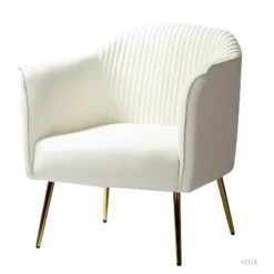 Velvet Barrel Chair With Goden Base Contemporary And Classic Velvet Accent Chair For Living Room | Karat Home -Homcom Furniture Shop GUEST d4bd2936 3601 46f4 af67 1c8ff0cacbdb