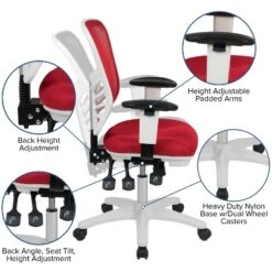 Flash Furniture Mid-Back Mesh Multifunction Executive Swivel Ergonomic Office Chair With Adjustable Arms 32 Flash Furniture Mid-Back Mesh Multifunction Executive Swivel Ergonomic Office Chair With Adjustable Arms -Homcom Furniture Shop GUEST d5c95ecc 3079 4806 a7c0 57eaa18b3cbb